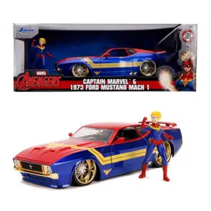 Metal car games Jada Toys Marvel Hollywood Rides 1/24 1973 Ford Mustang Mach 1 image-0