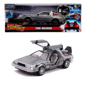 Back to the Future 2 Vehicle Collectible Figure Jada Toys Time Machine Model 2 image-3