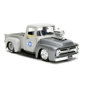 jada253255057-bilspel-jada-toys-street-fighter-1956-ford-pickup-guile-silver-tu