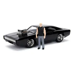 Figurine Jada Toys The Fast And Furious Hollywood Rides 1/24 1970 Dodge Charger Avec Dom Toretto image-0