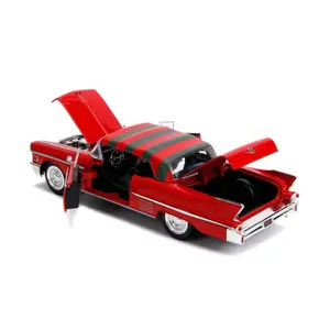Metal car games with figurine Jada Toys Nightmare on Elm Street American Horror Rides 1/24 1958 Cadillac image-3