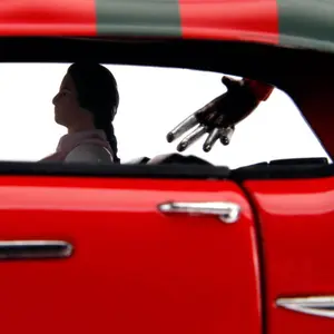 Metal car games with figurine Jada Toys Nightmare on Elm Street American Horror Rides 1/24 1958 Cadillac image-6