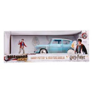 Metal replica Jada Toys Harry Potter Hollywood Rides 1959 Ford Anglia image-1