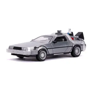 Figure 1/24 Jada Toys Delorean Time Machine Métal Hollywood Rides image-0