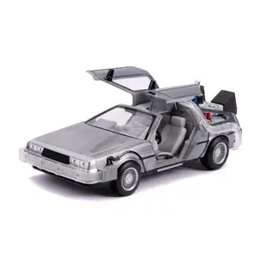 Figure 1/24 Jada Toys Delorean Time Machine Métal Hollywood Rides image-1