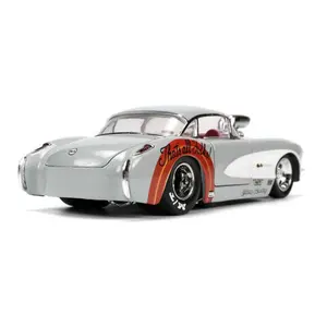 Car games with bugs bunny action figure Jada Toys Hollywood Rides 1957 Chevrolet Corvette image-2