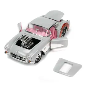 Car games with bugs bunny action figure Jada Toys Hollywood Rides 1957 Chevrolet Corvette image-5