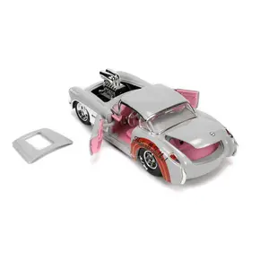 Car games with bugs bunny action figure Jada Toys Hollywood Rides 1957 Chevrolet Corvette image-6