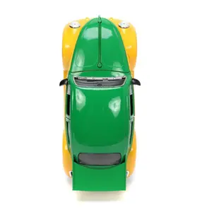 Figurine Jada Toys Teenage Mutant Ninja Turtles 1/24 Hollywood Rides Vw Drag Beetle Avec Michelangelo image-4