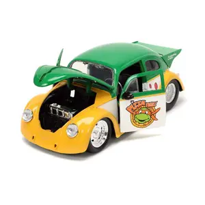 Figurine Jada Toys Teenage Mutant Ninja Turtles 1/24 Hollywood Rides Vw Drag Beetle Avec Michelangelo image-6