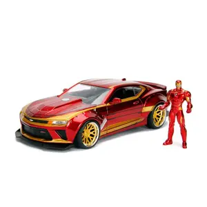 Metal car games with figurine Jada Toys Marvel 1/24 Iron Man & 2016 Chevrolet Camaro image-0