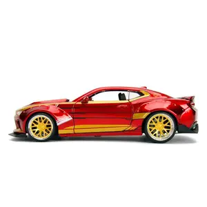 Metal car games with figurine Jada Toys Marvel 1/24 Iron Man & 2016 Chevrolet Camaro image-2