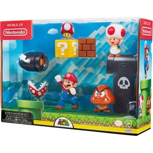 Box of 5 diorama figures Jakks Pacific Mario Bros image-4