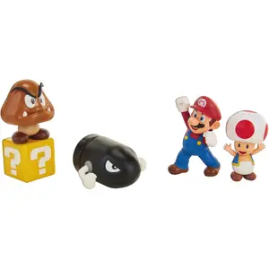 Box of 5 diorama figures Jakks Pacific Mario Bros image-0