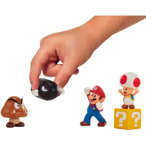 Box of 5 diorama figures Jakks Pacific Mario Bros image-1