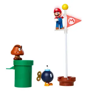 Figurine - diorama of the great oak plain Jakks Pacific World Of Nintendo Super Mario Diorama image-0