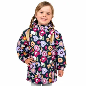 Baby girl's fleece-lined waterproof jacket Jan & Jul image-0
