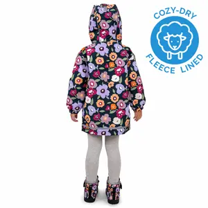 Baby girl's fleece-lined waterproof jacket Jan & Jul image-2