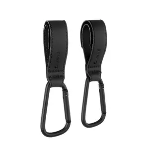 Multi-functional faux leather carabiners Jané (x2) image-0