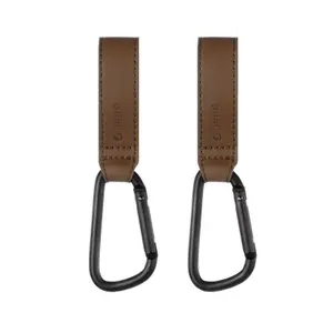Multi-functional faux leather carabiners Jané (x2) image-1