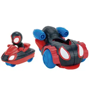 Figurine Jazwares Marvel Spidey Miles Morales and vehicle set image-1