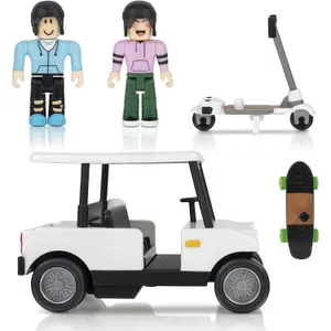 Golf car building set with 2 roblox figures Jazwares image-1
