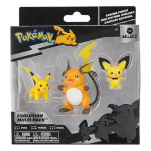 Collectible figurine Jazwares Pokémon Select Evolution Pichu Pikachu Raichu (x3) image-1
