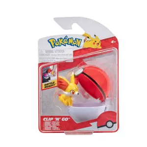 Mini-Sammelfigur Jazwares Pokémon Feunnec & Poké Ball image-1
