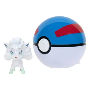 Ball with figurine Jazwares Pokémon Clip'n'Go Poké Goupix d'Alola & Poké Ball image-0