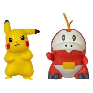 Figurine de collection Jazwares Pokémon Gen IX Pikachu & Chochodile (x2)