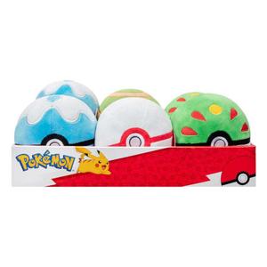 Plüschtier Jazwares Pokémon Poké Balls (x6)