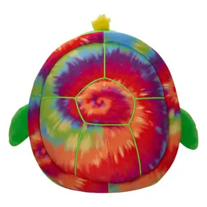 Soft toy Jazwares Squishmallows Neon Green Turtle with Neon Tie-Dye Shell Lars image-3