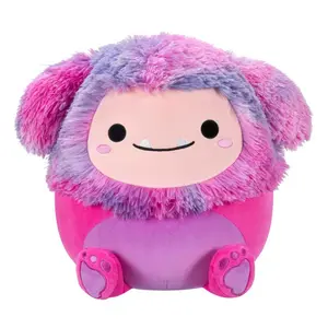 Soft toy Jazwares Squishmallows Magenta Bigfoot with Multicolored Hair Woxie image-0