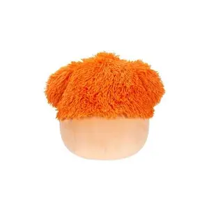Soft toy Jazwares Squishmallows Light Orange Bigfoot with Flower Pin Shasta image-1