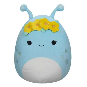 Soft toy Jazwares Squishmallows Pastel Blue Alien with Flower Crown Natnat image-0