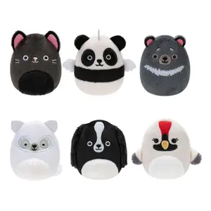 Mini stuffed toy Jazwares Squishville Squishmallows Black & White Squad (x6) image-0