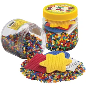 Creative activities 4000-piece jar with 3 plates Jbm Hama image-1