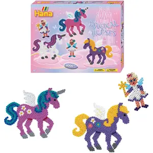 Creative activities of 4000 beads with 2 horse plates Jbm Hama image-2
