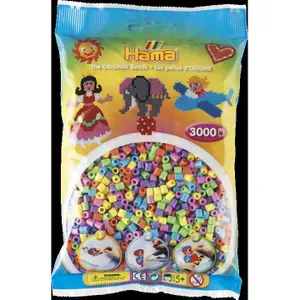 3000-piece pastel mix creative activity bag Jbm Hama image-0