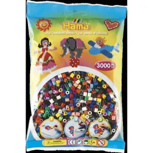 3000-piece creative activity bag mix 22 colors Jbm Hama image-0