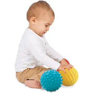 Early-learning games box of 3 sensory balls Jbm image-0