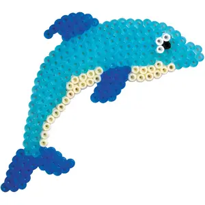 Creative activities hama 4 plates dolphin with dragon and seahorse, frog Jbm image-0