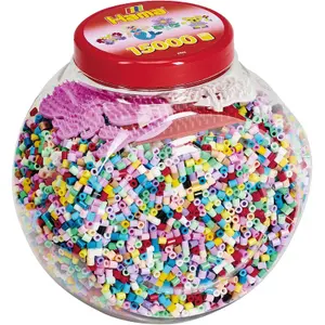Creative activities 15000 piece jar with 3 plates Jbm Hama image-0