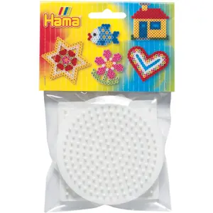 Creative activities pearl plates small round+square+hexagonal design Jbm Hama image-0