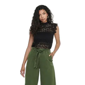 Blusa de encaje para mujer JDY JRS Blond image-1