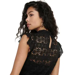 Blusa de encaje para mujer JDY JRS Blond image-5
