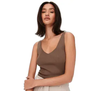 Camiseta de tirantes de punto para mujer JDY Nanna image-3