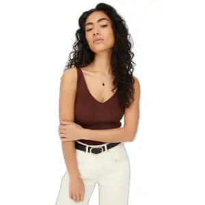 Camiseta de tirantes de punto para mujer JDY Nanna image-4