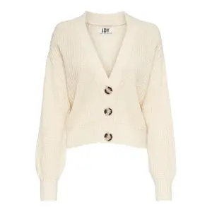 Cardigan court malha de manga comprida para mulheres JDY Justy