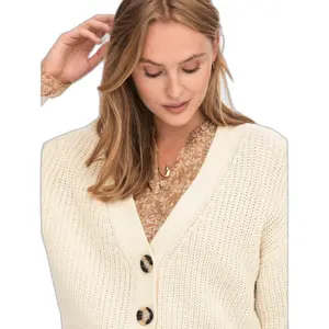 Cardigan court malha de manga comprida para mulheres JDY Justy image-5